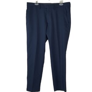 Kenneth Cole Reaction Navy Pleated Dress Pants Trousers Size 36x29